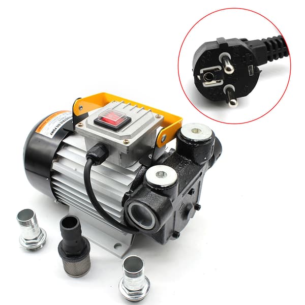 Selvprimende dieselpumpe, 60L/min flowrate, 550W effekt, holdbar konstruktion