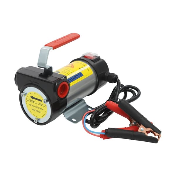 Dieseloverførselspumpe, 200W effekt, maksimal flow 45 L/min, selvprimende,12V, EU