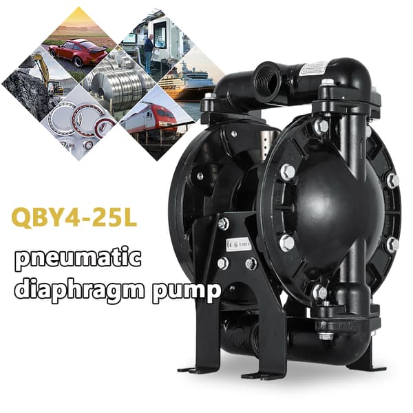 Ilmaohjattu kaksoisdiaphragma-pumppu, 35 GPM virtausnopeus, 120 PSI maksimi paine