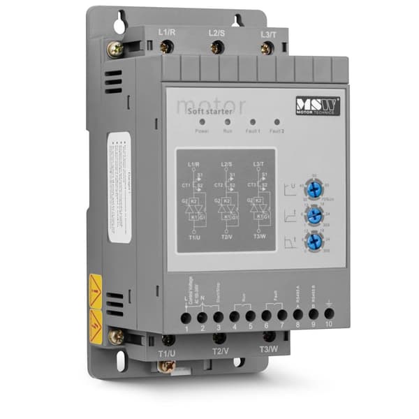 MSW - Mjukstartare - 400 V / 110 - 220 V - 1,5 kW - 3 A