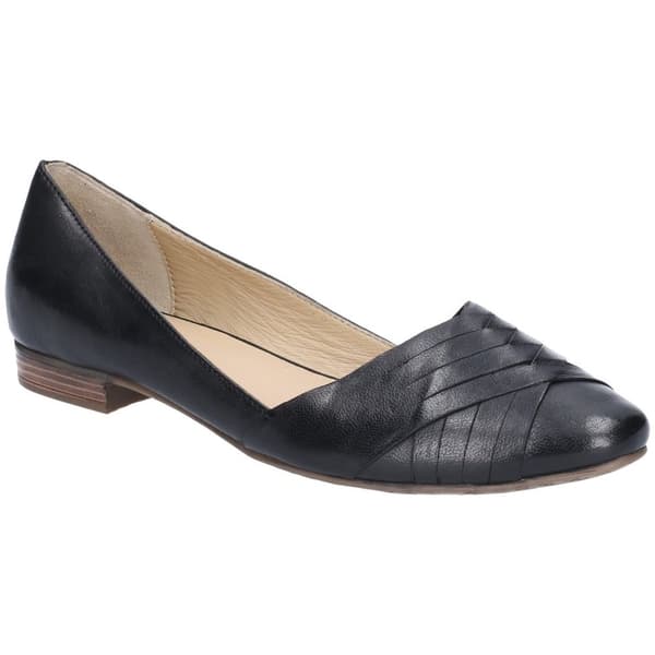Hush Puppies Womens/Ladies Marley Ballerina Leather Slip On Shoes Black 8 UK