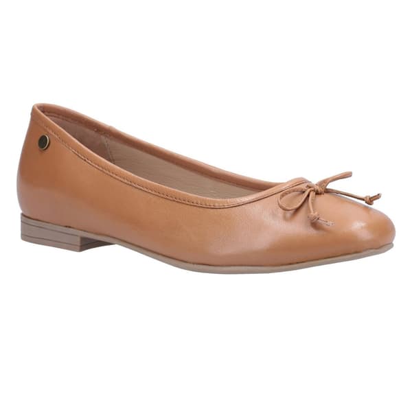Hush Puppies Womens/Ladies Naomi Slip On Leather Ballet Pump Tan 7 UK