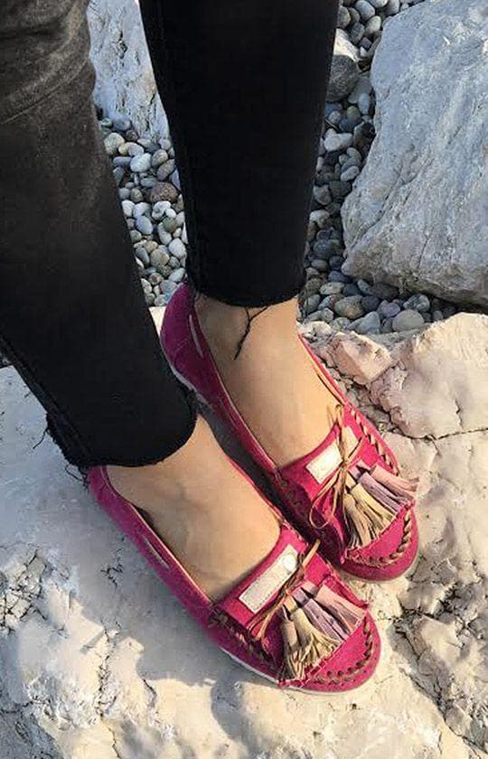 Flad Lamor X-1936 velour, fuchsia, 37
