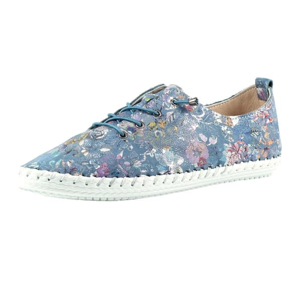 Lunar Kvinnor/Damer Exbury Floral Leather Plimsolls