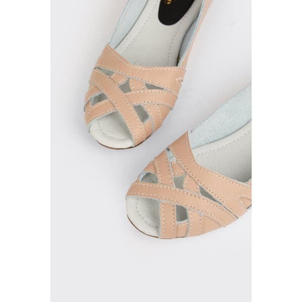 Good For The Sole Womens/Ladies Layla Woven Leather Pumps