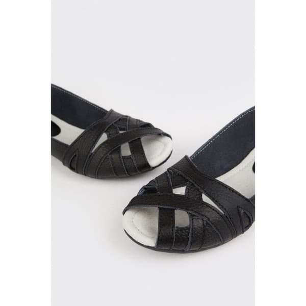 Good For The Sole Womens/Ladies Layla Woven Leather Pumps