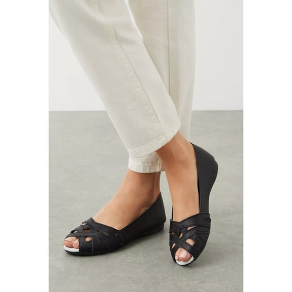 Good For The Sole Womens/Ladies Layla Woven Leather Pumps