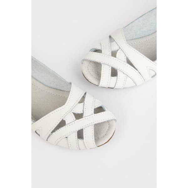 Good For The Sole Womens/Ladies Layla Woven Leather Pumps