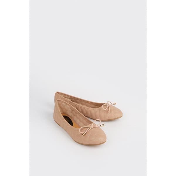 Dorothy Perkins Kvinnor/Damer Priya Quilted Wide Ballerina Flats