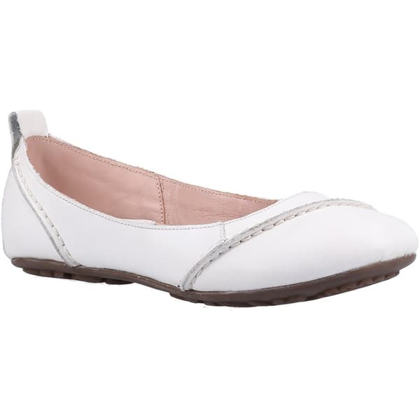 Hush Puppies Womens/Ladies Janessa Suede Slip On Pumps White 6 UK