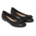 Pikkukuva 1 / 3: Dorothy Perkins Womens/Ladies Paris Bow Detail Wide Ballerina Flats