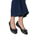 Miniatyrbild 3 av 3: Dorothy Perkins Dam/Ladies Paris Ballerina Flats med vida bågar och detaljer