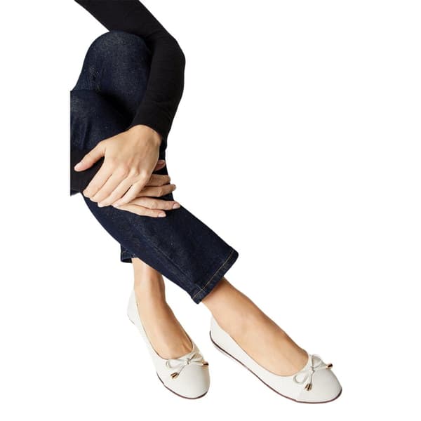 Good For The Sole Womens/Ladies Tam Bow Wide Flat Ballet Shoes