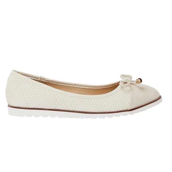 Good For The Sole Womens/Ladies Tam Bow Wide Flat Ballet Shoes