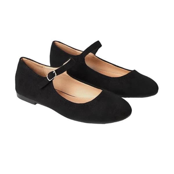Dorothy Perkins Penny Flat Mary Janes för dam och dam Natural Black 6 UK