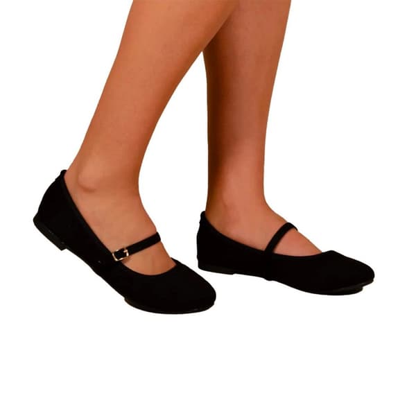 Where's That From Womens/Ladies Josie Suede Ballerina Flats Black 7 UK