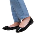 Miniatyrbild 1 av 3: Where's That From Dam/Ladies Bexley Patent Faux Leather Slip-on Flat Pumps