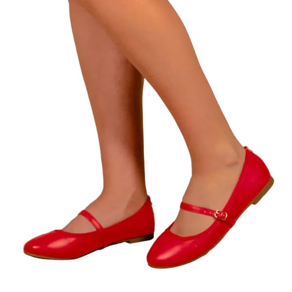 Where's That From Womens/Ladies Josie Straps Wide Ballerina Flats