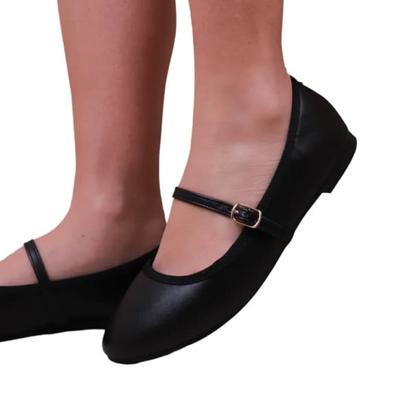 Where's That From Womens/Ladies Josie Straps Wide Ballerina Flats