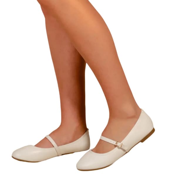 Where's That From Womens/Ladies Josie Straps Wide Ballerina Flats