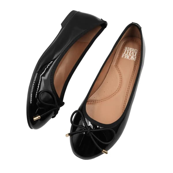 Where's That From Dam/Ladies Tallula Patent Faux Leather breda pumps