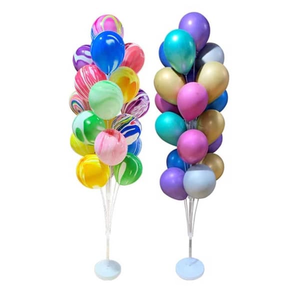 2-Pack Ballongställ Hållare för 19 Ballonger Fest Födelsedag