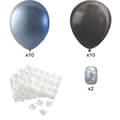 Miniatyrbild 3 av 5: Takballonger - Ballonger för Taket, Babyshower Nyår Silver Svart 1 Set