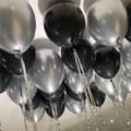Miniatyrbild 4 av 5: Takballonger - Ballonger för Taket, Babyshower Nyår Silver Svart 1 Set
