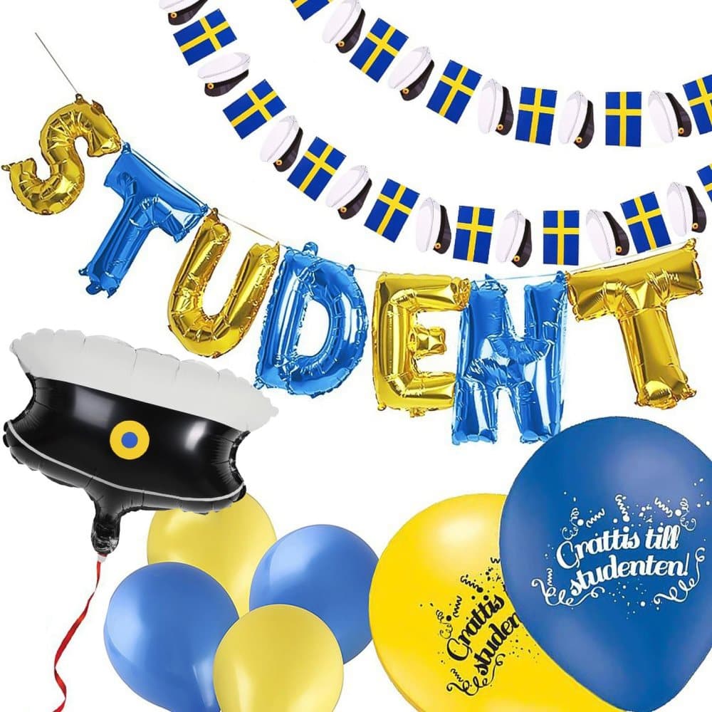 Studentpaket L - Ballonger & Girlanger