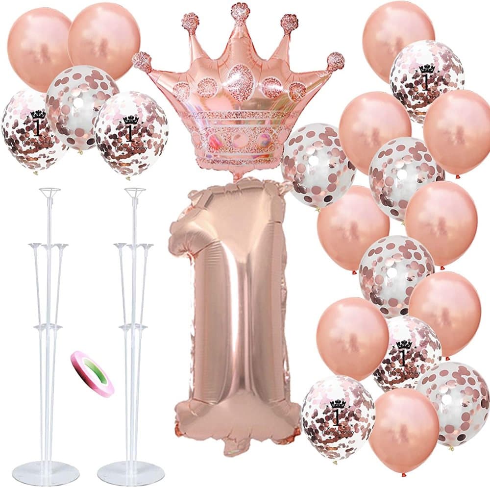 Ballongkit roséguld till födelsedag/fest 1