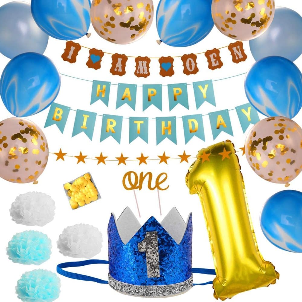 Ballongkit till födelsedag/fest I am one