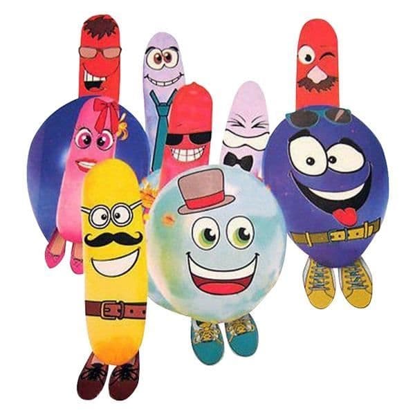 Massa ballonger att dekorera med kostymtillbehör att klistra på * Antal ballonger: 20 * Antal klistermärken: 42 * Antal