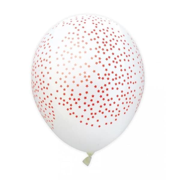 Uppblåsbara ballonger - Stjärna - 6 st. - Scrapcooking Party