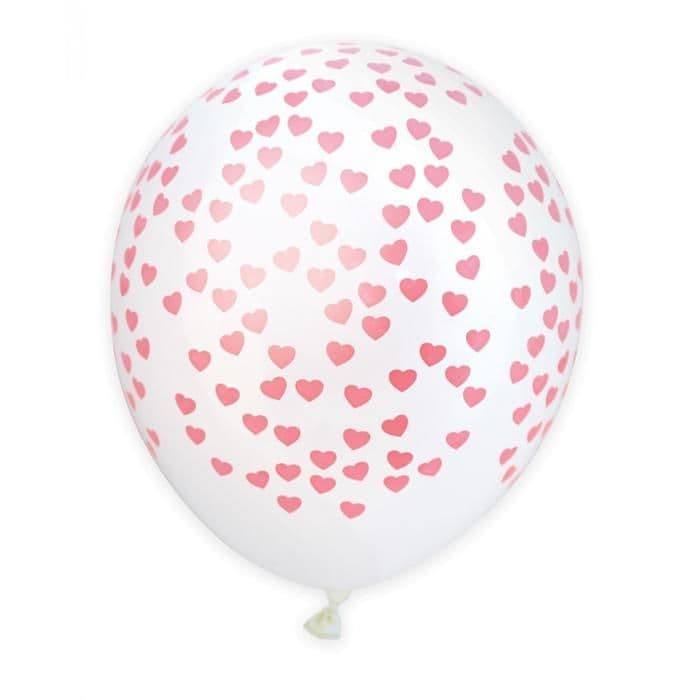 Uppblåsbara ballonger - Hjärta - 6 s. - Scrapcooking Party