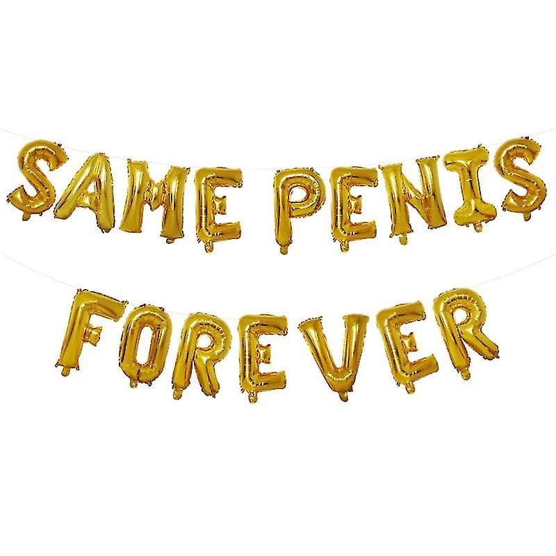 1 Set 16 Inch Aluminum Film Balloon Letters Balloon For Bachelor Party Decoration (golden)