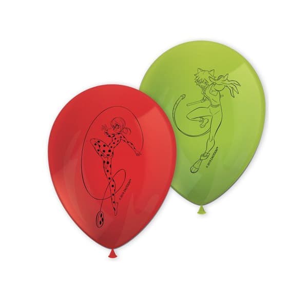 Nyhet: 8 Ladybug Miraculous Balloons