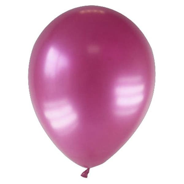 12 vinröda metalliska ballonger 28 cm