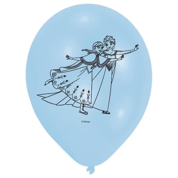 Ballonger - AMSCAN - Frysta - 6 enheter - 9 tum - Flerfärgad
