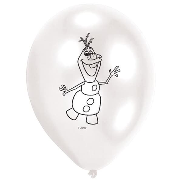 Ballonger - AMSCAN - Frysta - 6 enheter - 9 tum - Flerfärgad