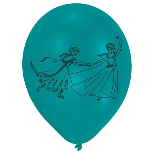 Ballonger - AMSCAN - Frysta - 6 enheter - 9 tum - Flerfärgad
