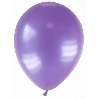 Ballonger - Obestämd - 28 cm - Metalliserade - Nedbrytbara - Lila