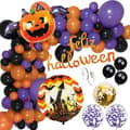 Miniatyrbild 2 av 4: Halloween Dekoration - SPRINGOS - Flerfärgade Ballonger - 60 stycken - Latex - Halloween Tema