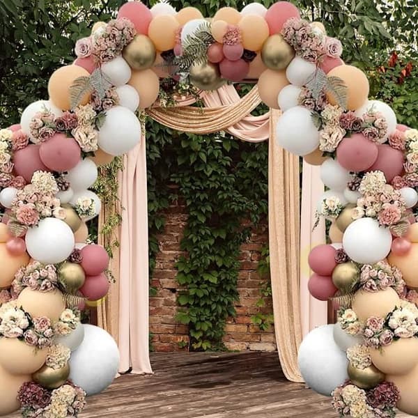 Ballonggirland - Ej specificerad - 105st - Latex - Festdekoration - Rose Gold Beige