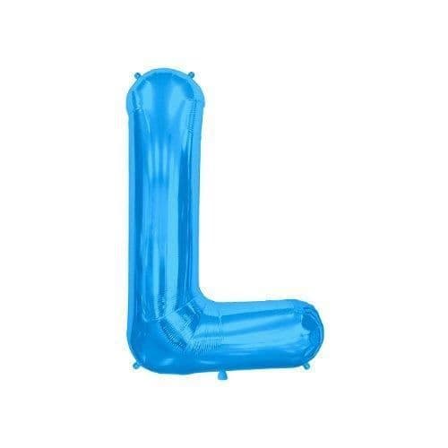 Blå bokstavsballonger - GLAD JUL - Blå färg Set med 9 bokstavsballonger