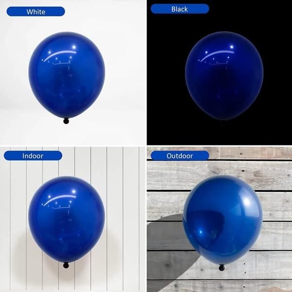 Marinblå ballong | Midnattsblå ballong 50 delar - 10" 25 cm dekoration för födelsedag, dop, fest