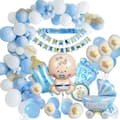 Miniatyrbild 1 av 4: Baby shower Dop Dekoration Pojke Flicka Ballong Girlang Baby Födelsefest Dop Pojke Flicka Baby Födelse Ballong Arch