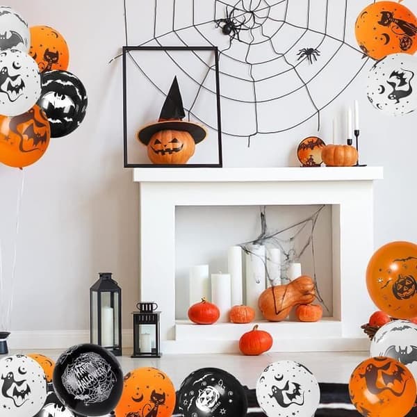 Ballonger - Ej specificerat - Ø 30 cm - Förpackning om 100 - Naturlatex - Halloween dekoration