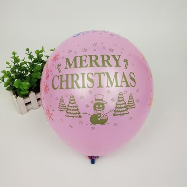 Ballonger - Baudruche - Förpackning om 100 - Ø 30 cm - Uppblåsbar - Naturlatex - Juldekoration