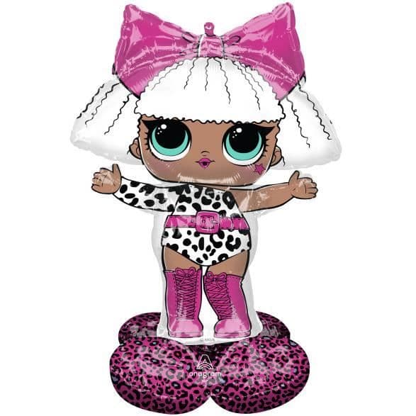 Amscan folieballong AirLoonz diva tjej 88 cm x 119 cm