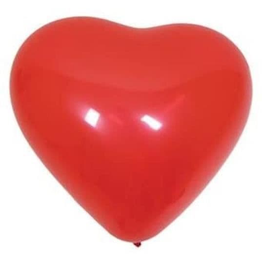 12 Ballonger Medium Stor Färg Röd Hjärta Form